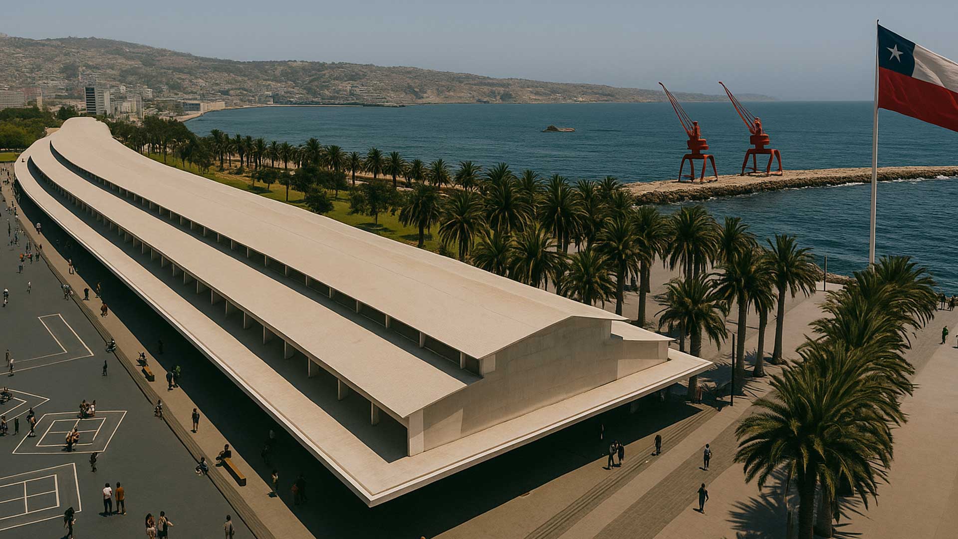 Parque Barón alcanza el 50% de avance: Valparaíso recupera su borde costero hacia 2026